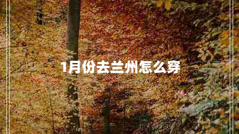 1月份去蘭州怎么穿 1月份去蘭州怎么穿