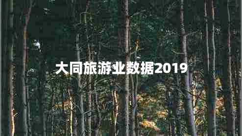 大同旅游業(yè)數(shù)據(jù)2019