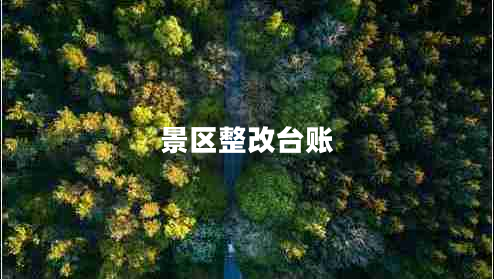 景區(qū)整改臺(tái)賬