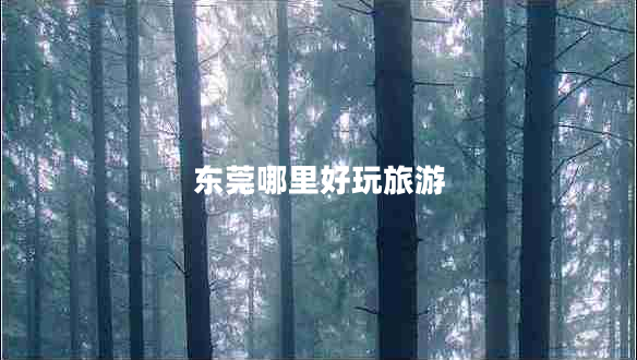 東莞哪里好玩旅游