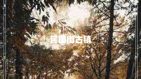 民國街古鎮(zhèn) 民國街古鎮(zhèn)