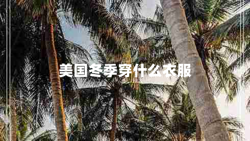 美國(guó)冬季穿什么衣服