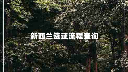 新西蘭簽證流程查詢 新西蘭簽證流程查詢