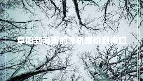 阜陽到海南的飛機票價到?？? title=
