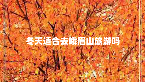 冬天適合去峨眉山旅游嗎