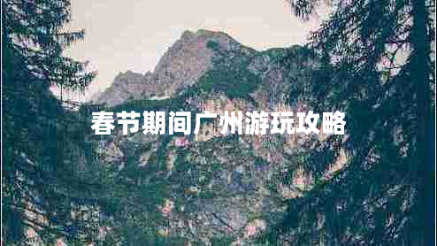 春節(jié)期間廣州游玩攻略