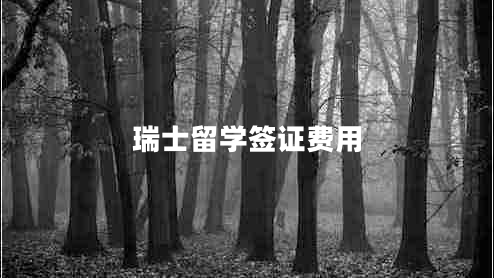 瑞士留學(xué)簽證費(fèi)用