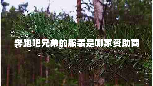 奔跑吧兄弟的服裝是哪家贊助商