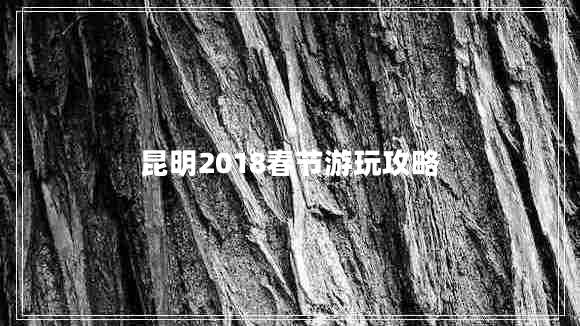 昆明2018春節(jié)游玩攻略