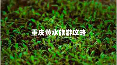 重慶黃水旅游攻略