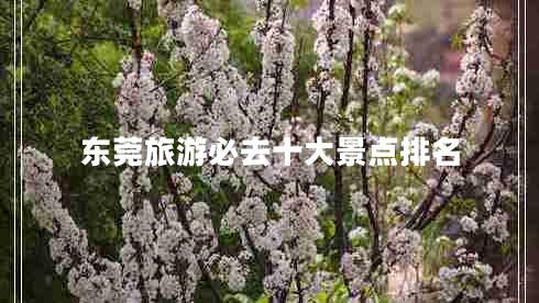 東莞旅游必去十大景點(diǎn)排名 東莞旅游必去十大景點(diǎn)排名