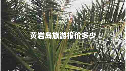 黃巖島旅游報價多少 黃巖島旅游報價多少