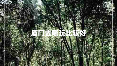 廈門去哪玩比較好