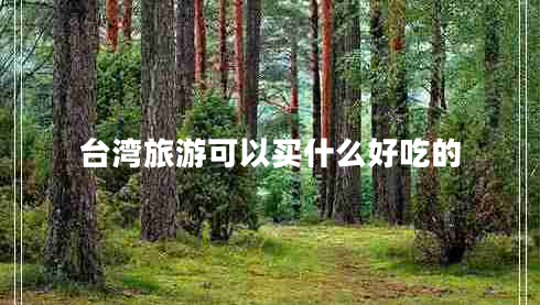臺灣旅游可以買什么好吃的