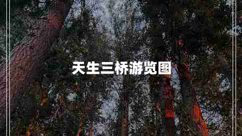 天生三橋游覽圖 天生三橋游覽圖