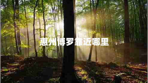 惠州博羅靠近哪里