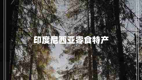 印度尼西亞零食特產(chǎn)