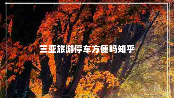 三亞旅游停車方便嗎知乎