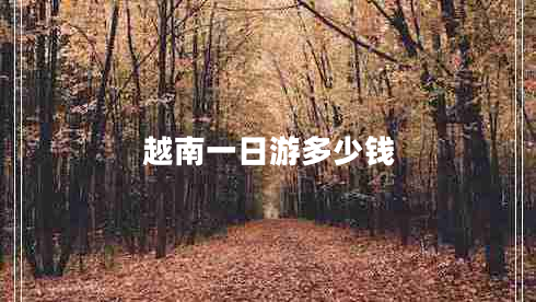 越南一日游多少錢 越南一日游多少錢