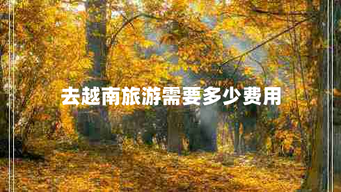 去越南旅游需要多少費用