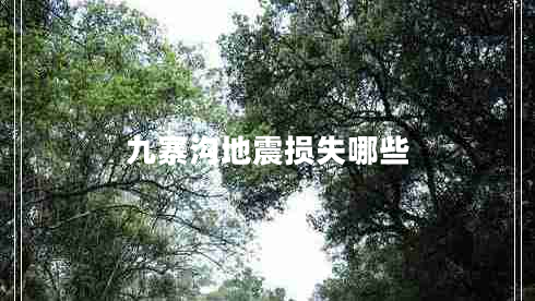 九寨溝地震損失哪些 九寨溝地震損失哪些