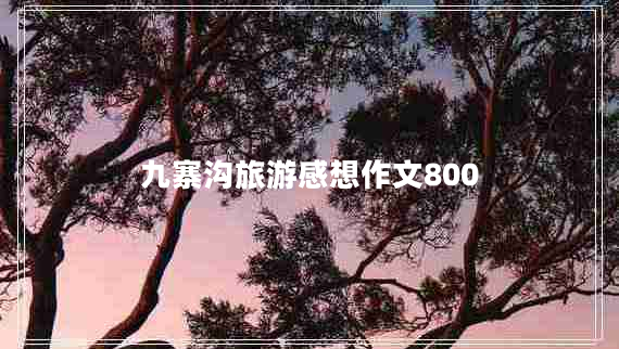 九寨溝旅游感想作文800 九寨溝旅游感想作文800