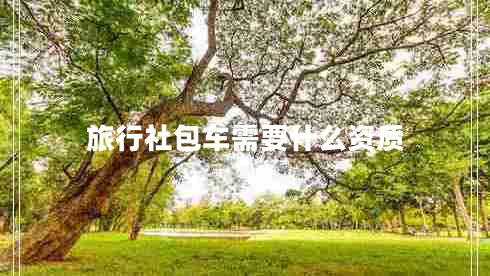 旅行社包車需要什么資質(zhì) 旅行社包車需要什么資質(zhì)