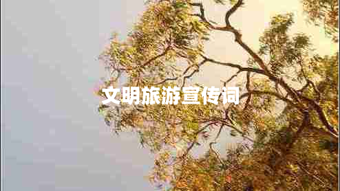 文明旅游宣傳詞