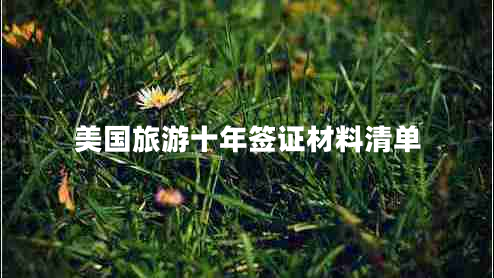 美國旅游十年簽證材料清單 美國旅游十年簽證材料清單