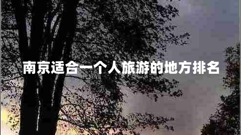 南京適合一個(gè)人旅游的地方排名