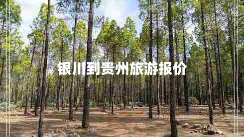 銀川到貴州旅游報價