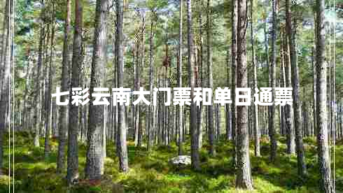 七彩云南大門票和單日通票 七彩云南大門票和單日通票