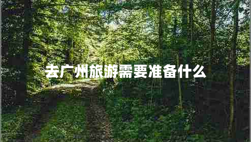 去廣州旅游需要準(zhǔn)備什么