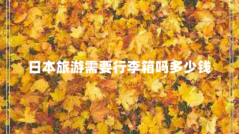 日本旅游需要行李箱嗎多少錢