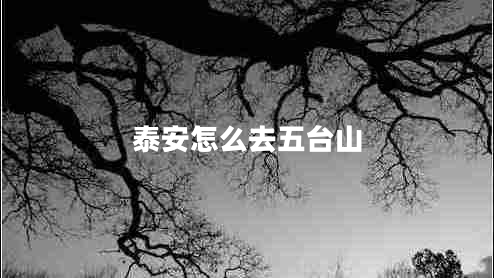 泰安怎么去五臺(tái)山