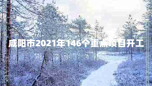 咸陽市2021年146個重點項目開工