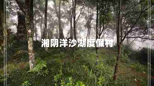 湘陰洋沙湖度假村