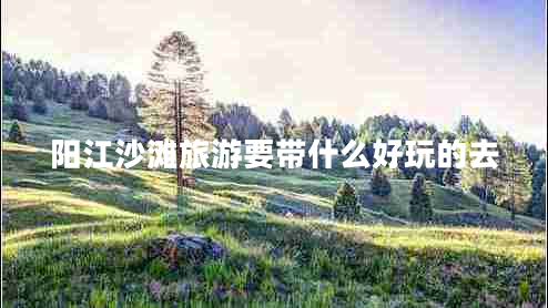 陽(yáng)江沙灘旅游要帶什么好玩的去