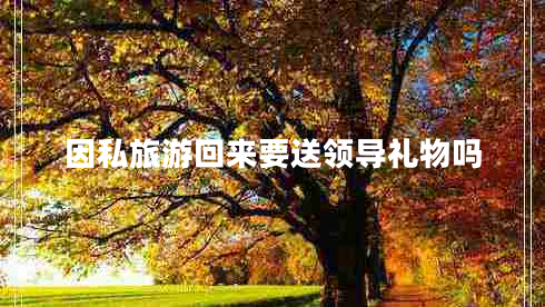 因私旅游回來要送領(lǐng)導(dǎo)禮物嗎 因私旅游回來要送領(lǐng)導(dǎo)禮物嗎