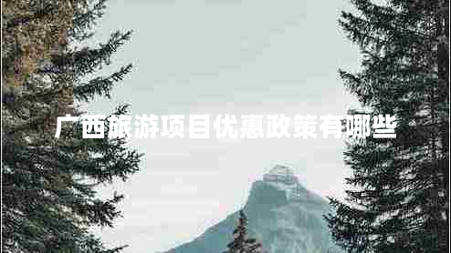 廣西旅游項目優(yōu)惠政策有哪些 廣西旅游項目優(yōu)惠政策有哪些