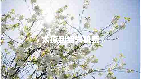 太原到紹興機(jī)票