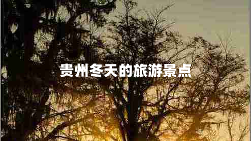 貴州冬天的旅游景點(diǎn) 貴州冬天的旅游景點(diǎn)