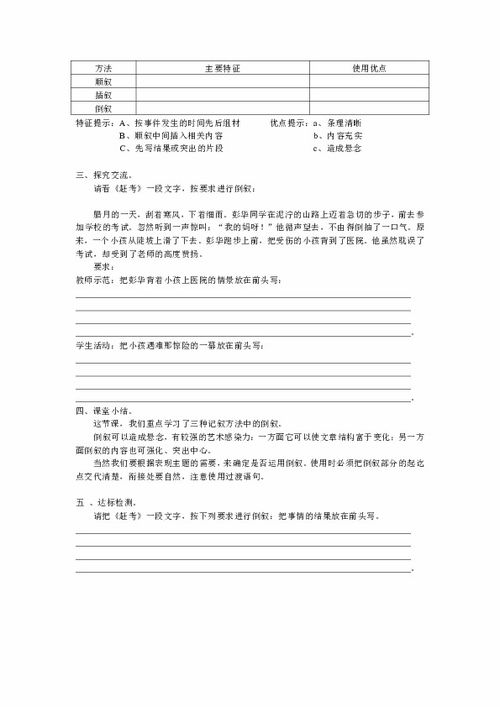 常用的五種記敘方法有哪些