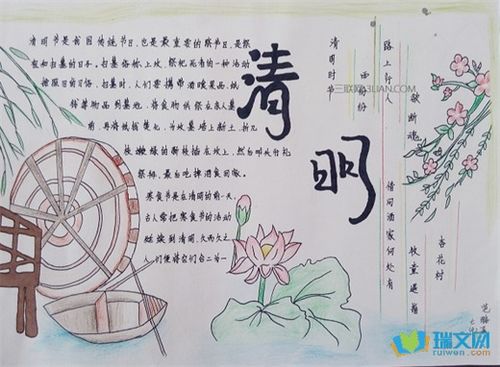 關(guān)于清明節(jié)的詩(shī)句手抄報(bào)