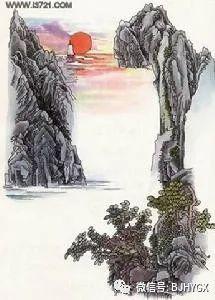 根據(jù)古詩望天門山詩句畫一幅畫