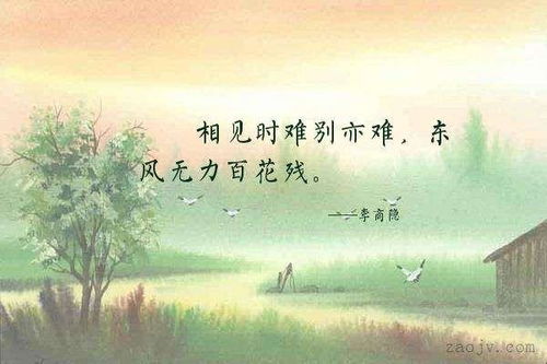 關于靜的詩句愛情