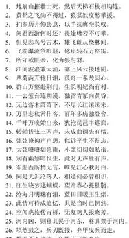 語文高中必修3古詩句重點