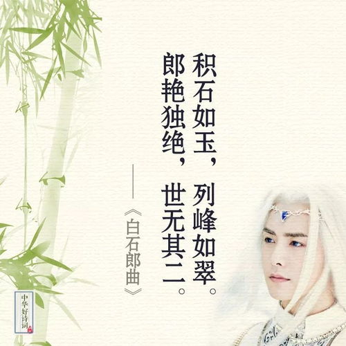 形容男子的詩句古詩詞