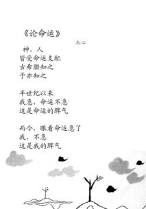 關(guān)于寫命運的詩句