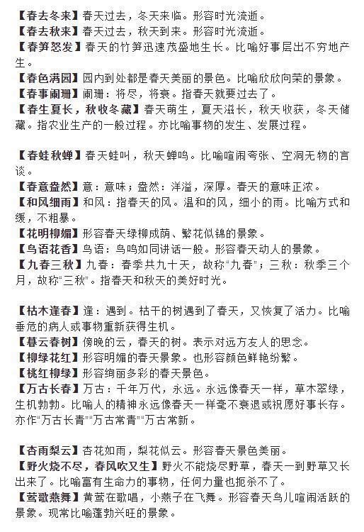 詩(shī)句,句子,描寫,春天